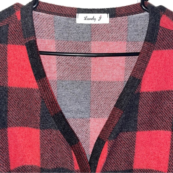 Red & Black Buffalo Check Long Sleeve Top - Picture 3 of 4